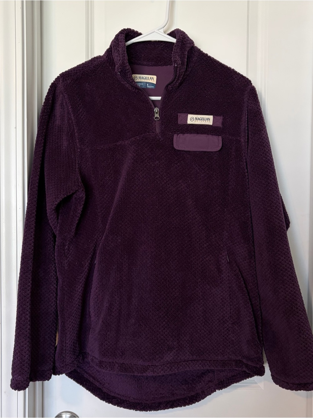 Magellan Outdoors Men's Plush Quarter-Zip Sweater - Plum
Size S
